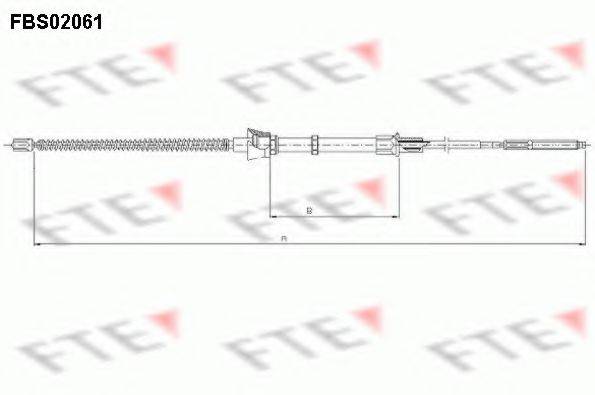 FTE FBS02061 Трос, стояночная тормозная система