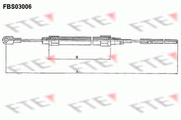 FTE FBS03006 Трос, стояночная тормозная система