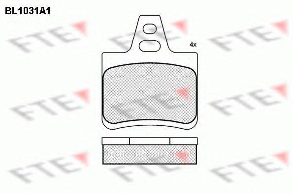 FTE BL1031A1 Комплект тормозных колодок, дисковый тормоз
