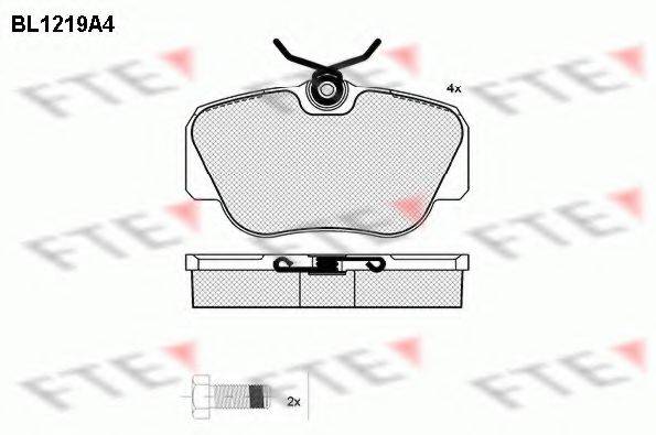 FTE BL1219A4 Комплект тормозных колодок, дисковый тормоз