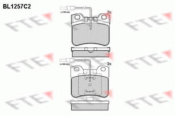 FTE BL1257C2 Комплект тормозных колодок, дисковый тормоз