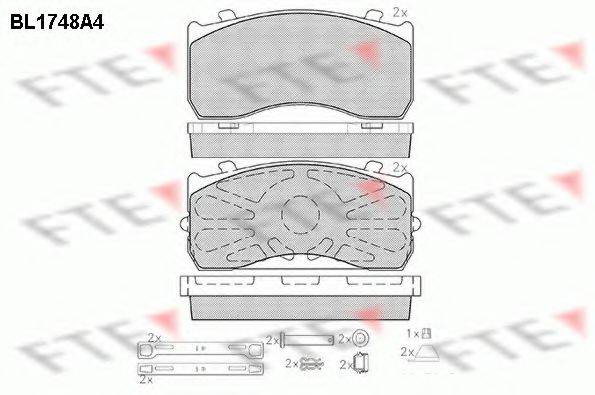 FTE BL1748A4 Комплект тормозных колодок, дисковый тормоз