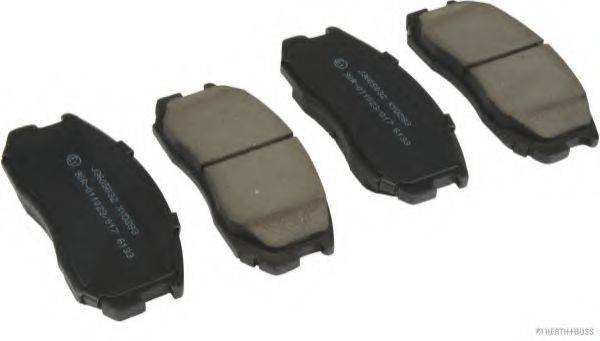 Комплект тормозных колодок, дисковый тормоз HERTH+BUSS JAKOPARTS J3605032