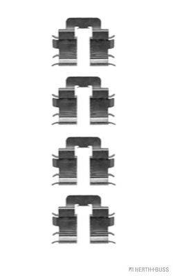 Комплектуючі, колодки дискового гальма HERTH+BUSS JAKOPARTS J3661018