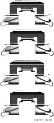 Комплектующие, колодки дискового тормоза HERTH+BUSS JAKOPARTS J3666005