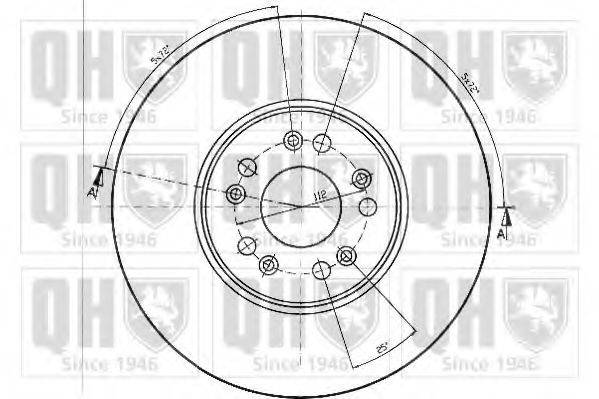Тормозной диск QUINTON HAZELL BDC4378