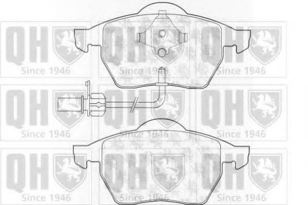 QUINTON HAZELL BP1022 Комплект тормозных колодок, дисковый тормоз
