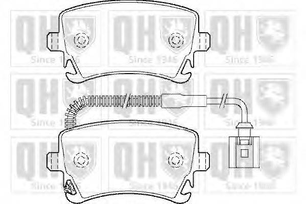 Комплект тормозных колодок, дисковый тормоз QUINTON HAZELL BP1441