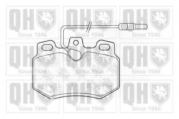 QUINTON HAZELL BP754 Комплект тормозных колодок, дисковый тормоз