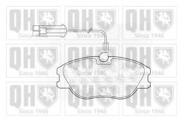 Комплект тормозных колодок, дисковый тормоз QUINTON HAZELL BP969
