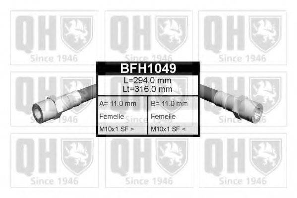QUINTON HAZELL BFH1049 Тормозной шланг
