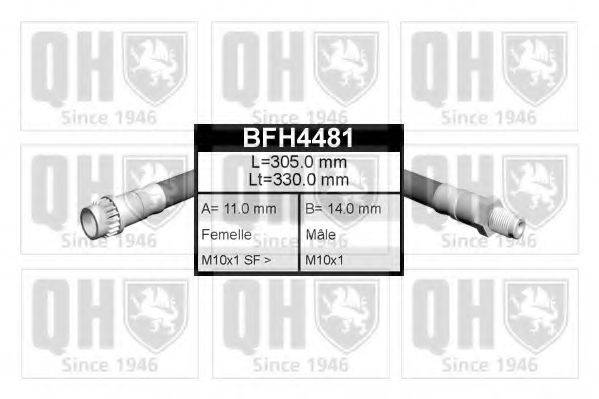 QUINTON HAZELL BFH4481 Тормозной шланг