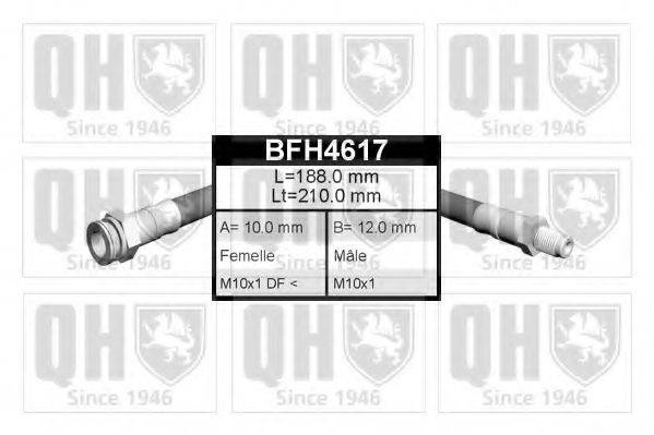 QUINTON HAZELL BFH4617 Тормозной шланг