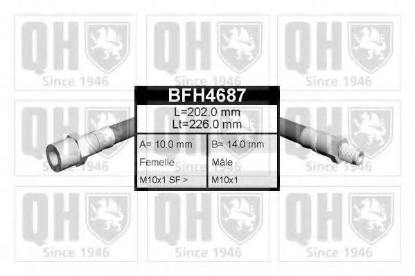 QUINTON HAZELL BFH4687 Тормозной шланг