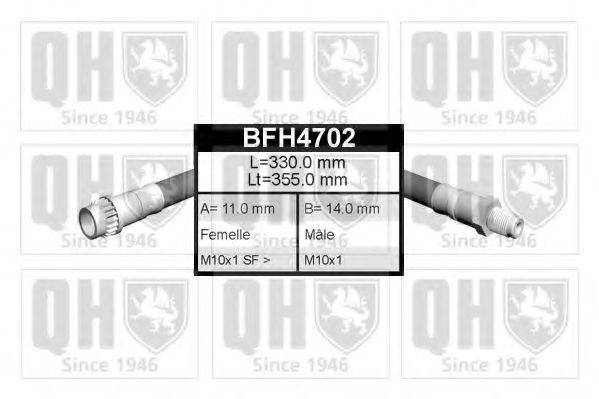 QUINTON HAZELL BFH4702 Тормозной шланг