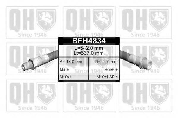 QUINTON HAZELL BFH4834 Тормозной шланг
