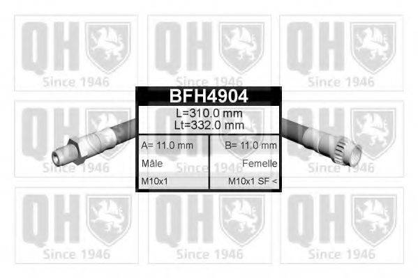 QUINTON HAZELL BFH4904 Тормозной шланг
