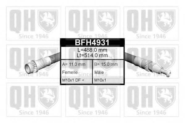 QUINTON HAZELL BFH4931 Тормозной шланг