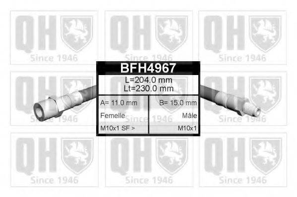 QUINTON HAZELL BFH4967 Тормозной шланг
