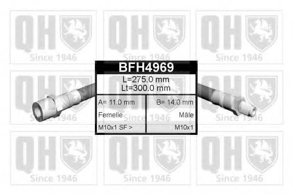 QUINTON HAZELL BFH4969 Тормозной шланг