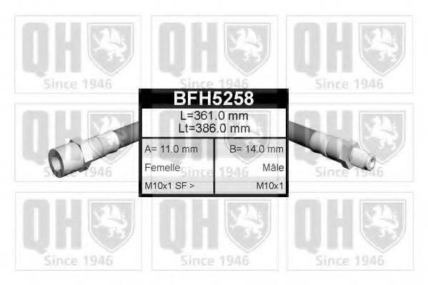 QUINTON HAZELL BFH5258 Тормозной шланг