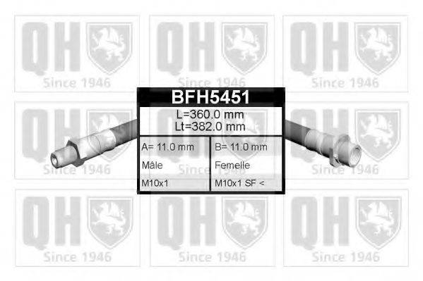 QUINTON HAZELL BFH5451 Тормозной шланг