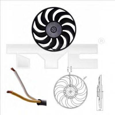 Вентилятор, охолодження двигуна TYC 802-0051