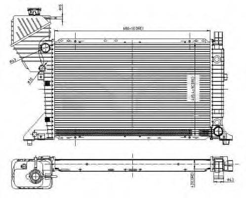 TYC 7210010 Радиатор, охлаждение двигателя