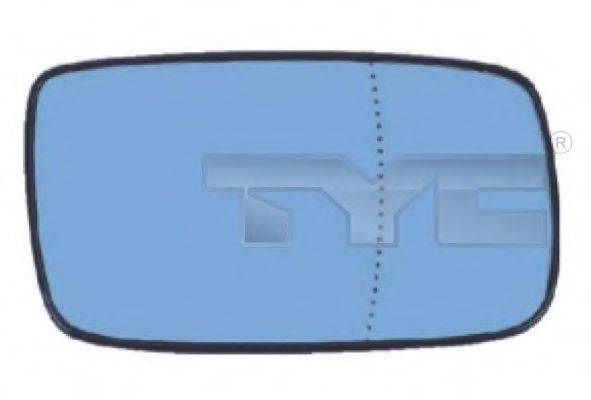 TYC 33800101 Дзеркальне скло, зовнішнє дзеркало