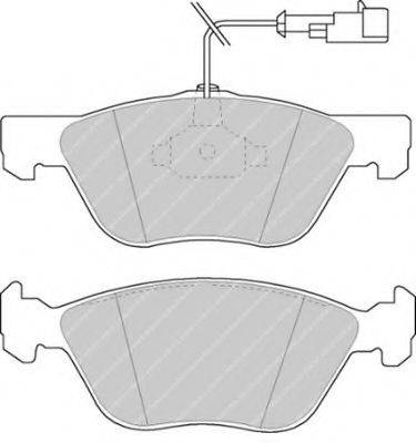 Комплект тормозных колодок, дисковый тормоз FERODO FDB1052B