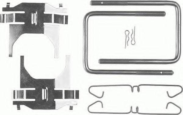 Комплектуючі, колодки дискового гальма FERODO FBA411