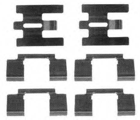 Комплектуючі, колодки дискового гальма FERODO FBA527