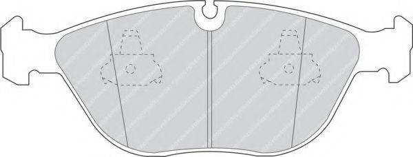 FERODO FDB1001 Комплект тормозных колодок, дисковый тормоз