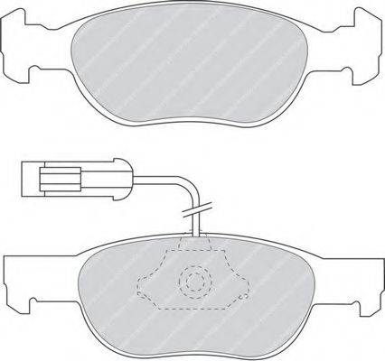 FERODO FDB1040 Комплект тормозных колодок, дисковый тормоз