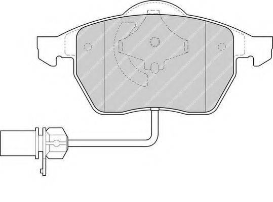 FERODO FDB1323 Комплект тормозных колодок, дисковый тормоз