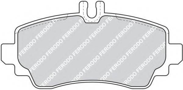 FERODO FDB1357 Комплект тормозных колодок, дисковый тормоз