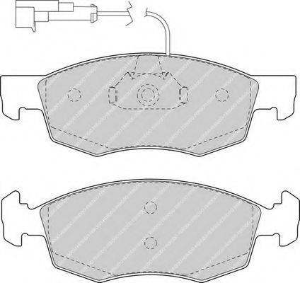 Комплект тормозных колодок, дисковый тормоз FERODO FDB1377