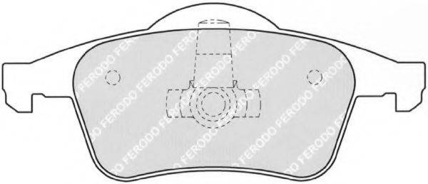 FERODO FDB1383 Комплект тормозных колодок, дисковый тормоз