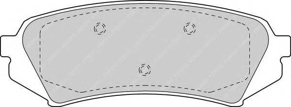 FERODO FDB1457 Комплект тормозных колодок, дисковый тормоз