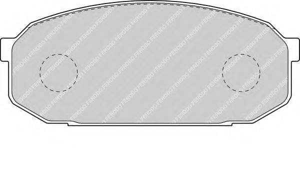 FERODO FDB1503 Комплект тормозных колодок, дисковый тормоз