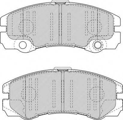Комплект тормозных колодок, дисковый тормоз FERODO FDB1511