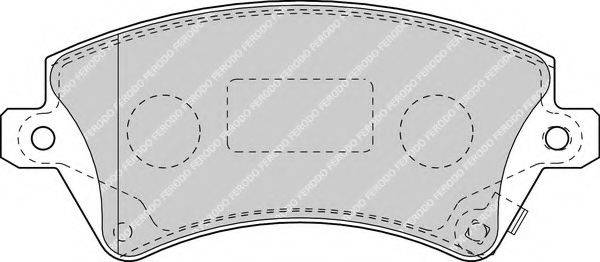 FERODO FDB1573 Комплект гальмівних колодок, дискове гальмо