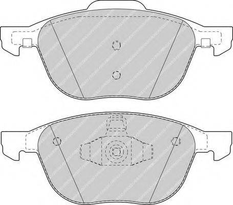 FERODO FDB1594 Комплект тормозных колодок, дисковый тормоз