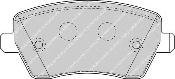 FERODO FDB1617 Комплект тормозных колодок, дисковый тормоз