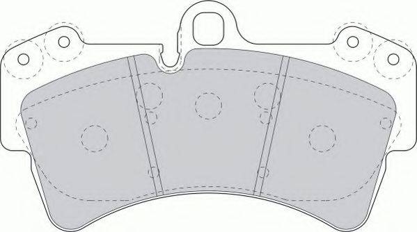 FERODO FDB1626 Комплект тормозных колодок, дисковый тормоз