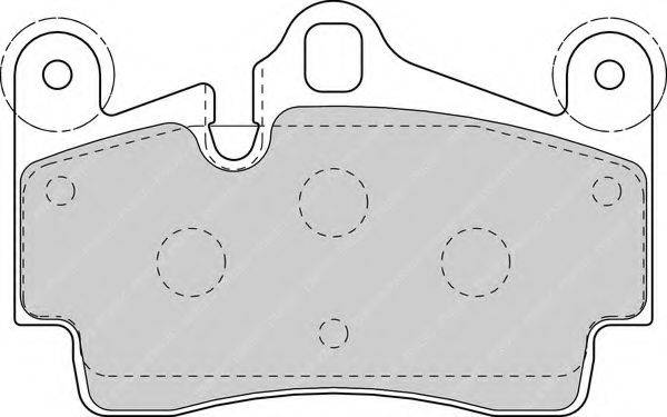FERODO FDB1627 Комплект тормозных колодок, дисковый тормоз