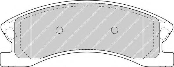 FERODO FDB1659 Комплект тормозных колодок, дисковый тормоз