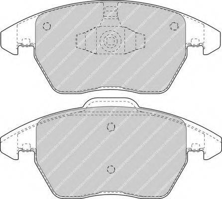 FERODO FDB1728 Комплект тормозных колодок, дисковый тормоз