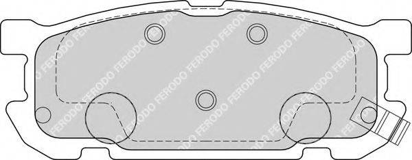 FERODO FDB1754 Комплект тормозных колодок, дисковый тормоз