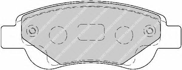 FERODO FDB1790 Комплект тормозных колодок, дисковый тормоз